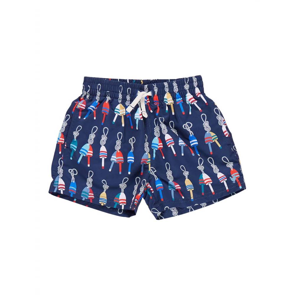 NEW PINK CHICKEN boy's swim trunk in navy
